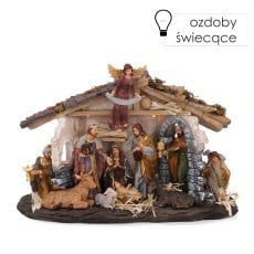 BOŽIČNE JASLICE 41 x 28 x 12,5 CM LED *1407