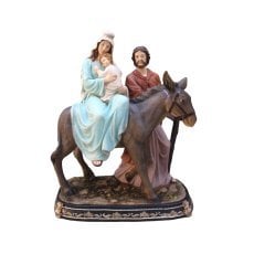 BOŽIČNA FIGURA - SVETA DRUŽINA NA OSLU 94 x 52 x 117 CM *3339