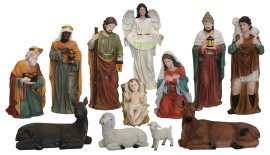 Komplet božičnih figur 12 kosov 80 cm