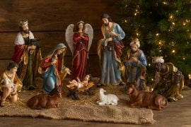 Komplet božičnih figur 11 kosov do 53 cm *1384