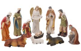 Kompl. božičnih figur 11 kos. 70 cm smola *3353