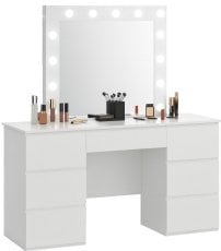 Miza za ličenje LED ogledalom - PHO2305