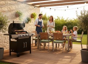 Chomik - Plinski žar 4+1 z regulatorjem 13 kW - BBQ8083