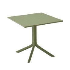 Zunanja kvadratna miza 80 x 80 x 75 cm zelena *8748