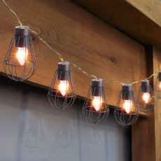 Chomik - Solarna vrtna girlanda 2+1,8 m Loft 10 LED topla bela - SOL3644