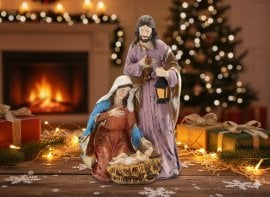 Božična figurica – Sveta družina 13 x 8,4 x 21 cm *6843