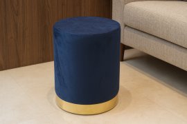 Okrogla tabureja 28 x 42 cm temno modra *4286