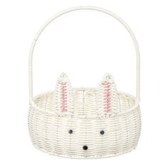 Okrogla košara Ø 25 cm bel zajček *7742