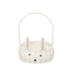 Okrogla košara Ø 20 cm beli zajček *7759