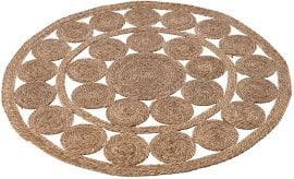 Okrogla preproga iz morske trave 120 cm - LIS9272