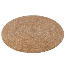 Okrogla podloga MATA iz morske trave, premer 120 cm, polna *9302