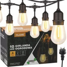 Vrtna girlanda 230 V, 3+7 m, 10 LED, toplo bela - SOL1243