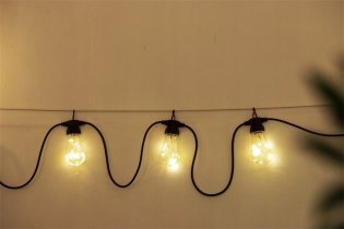 Chomik - Vrtna girlanda 12 V, 3+7 m, 10 LED topla bela - SOL1274