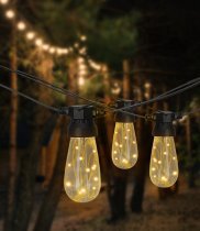 Chomik - Vrtna girlanda 12 V, 3+17 m, 20 LED toplo bela - SOL1281 -