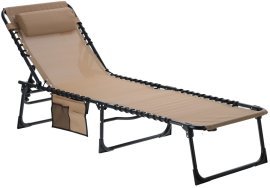 Vrtni ležalnik - krem - LEZ6902