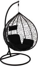 Viseči fotelj – črn - FAT1043