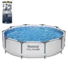 Bazen s kovinskim ogrodjem Bestway Steel Pro MAX 305×76 cm - BES56406