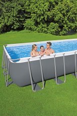 Chomik - Bazen s kovinskim ogrodjem 6,40×2,74×1,32 m - BES5612b-