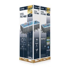 Chomik - Bazen s kovinskim ogrodjem 6,40×2,74×1,32 m - BES5612b-