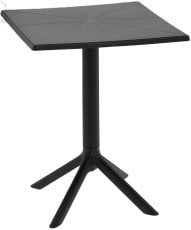 Kvadratna vrtna miza - črna - FAT0978