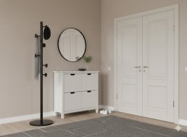 Stoječi obešalnik Reda 174 cm - črn - LOF5301