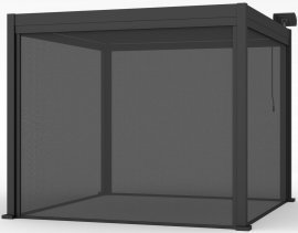 ZIP rolo za aluminijasto pergolo 3 m - siva - GOL0579