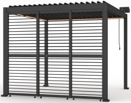 Žaluzija 234x93x6 cm - siva - GOL0593