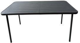 Pravokotna vrtna miza - temno siva - NEO6638