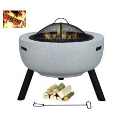 Vrtno kurišče na nogicah s pokrovom in pihalom - BBQ5252