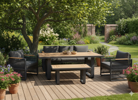 Vrtna garnitura Skopje - siva - ALM8109