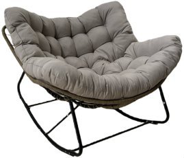 Gugalni fotelj Svinga - siv - FAT6945