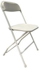 Zložljivi banketni stol - bel - ZUM3426