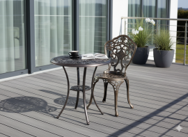 Vrtna aluminijasta miza Danbury - ATO4041