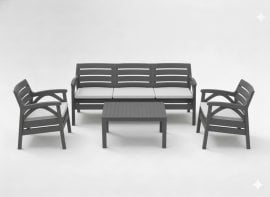 VRTNA GARNITURA ANTRACITNE BARVE 