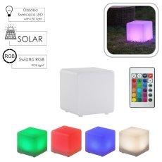 Solarna svetilka v obliki večbarvna, z daljinskim upravljalnikom - SOL4880