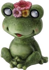 Vrtna figura – Žaba z svetlečimi očmi LED - GOT7119