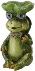 Vrtna figurica - žaba s sijočimi očmi LED - GOT7218