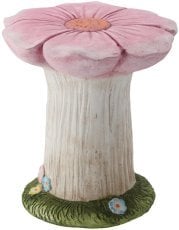 Vrtna figurica – Stojalo za roza vrtnica v košarici - GOT7232