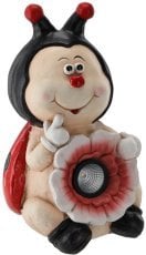 Vrtna figurica – Pikapolonica s cvetom LED - GOT7287