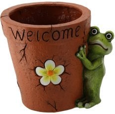 Vrtni lonec – Z žabo in rožo 