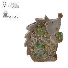 Chomik - Vrtna figurica - ploščati jež LED - GOT7324