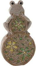 Vrtna figura – Žaba na kamnu LED - GOT7331