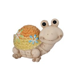 Chomik - Vrtna figurica - želva s pletenim oklepom - GOT7355