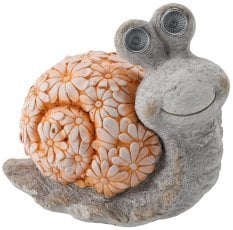 Vrtna figurica – Polž s svetlimi očmi LED - GOT7478