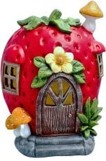 Vrtna figurica - hiška jagoda LED - GOT7546