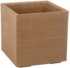 Stojalo za rože Karo 40x40 cm - naravni les - LAM88844