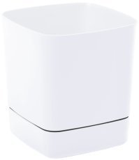 Lonec z podstavkom Clima 34x34 cm - bel - LAM51441