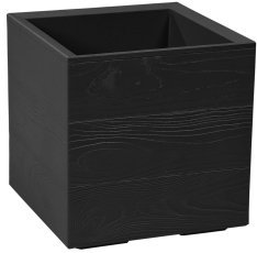 Stojalo za rože Karo 30x30 cm - črno - LAM47758