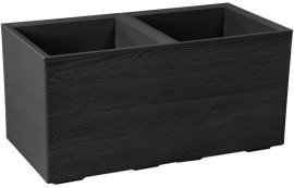 Stojalo za rože Karo 80x40 cm - črn - LAM48922