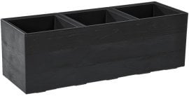 Stojalo za rože Karo 90x30 cm - črn - LAM48465